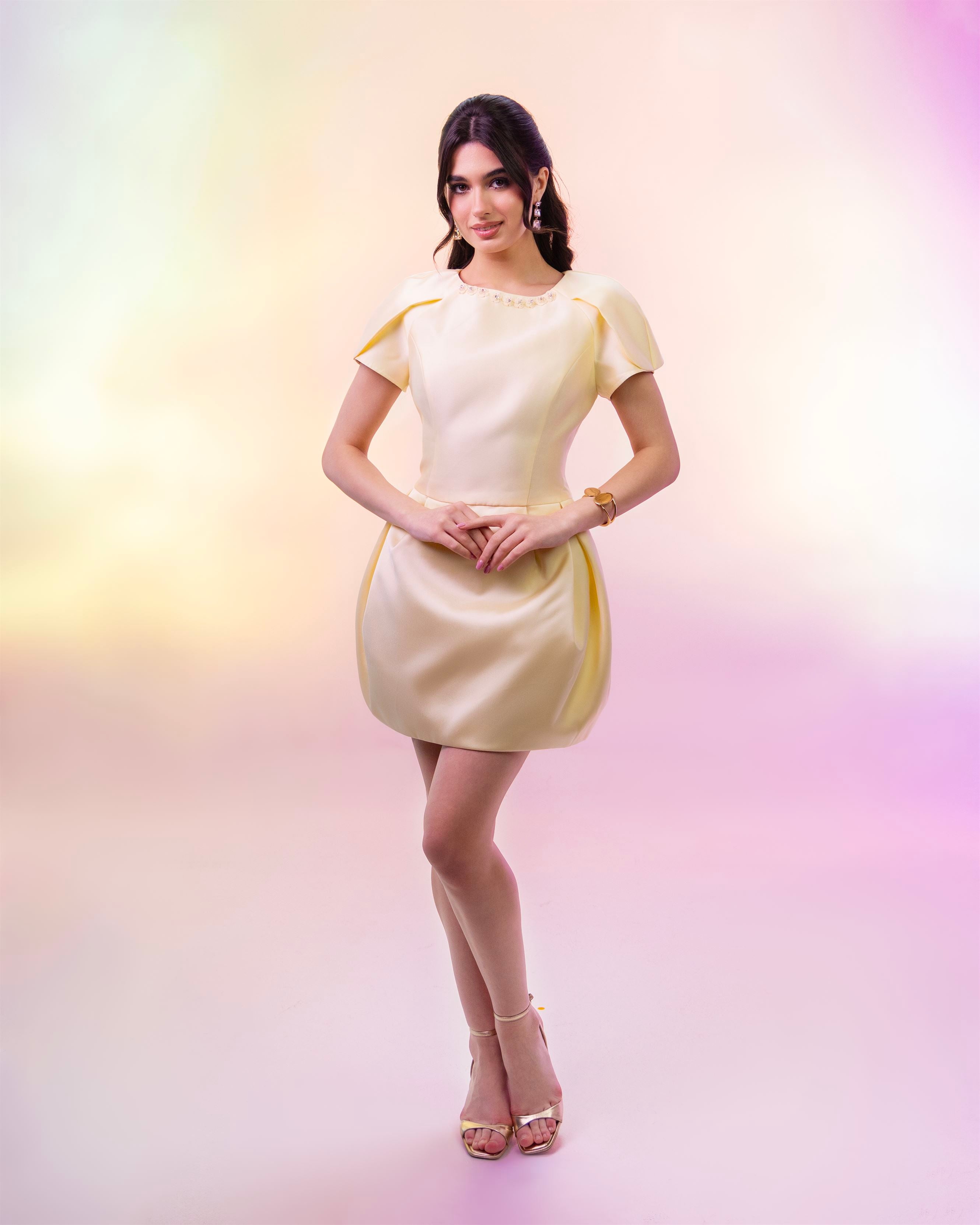 peplum mini dress Asymmetric Ruffle Dress
