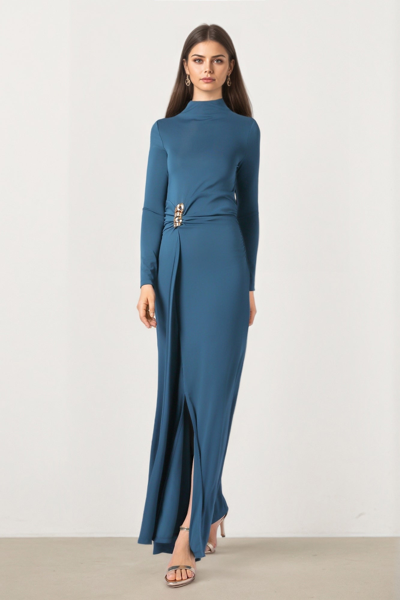 Blue Jersey Dress
