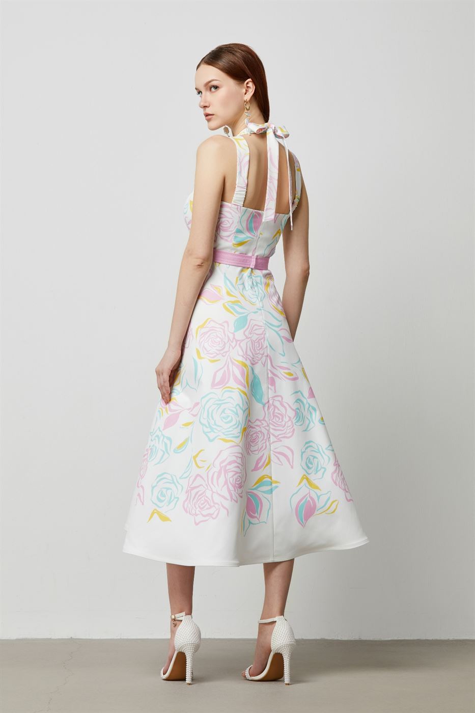 Printed Crossover Dress - Femi9 EG