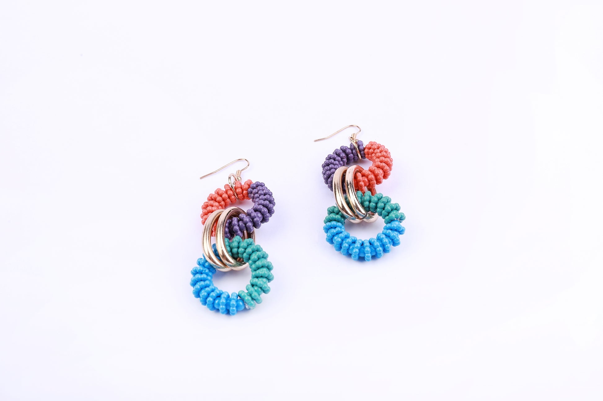 Dropped Beaded Earrings - Femi9 EG
