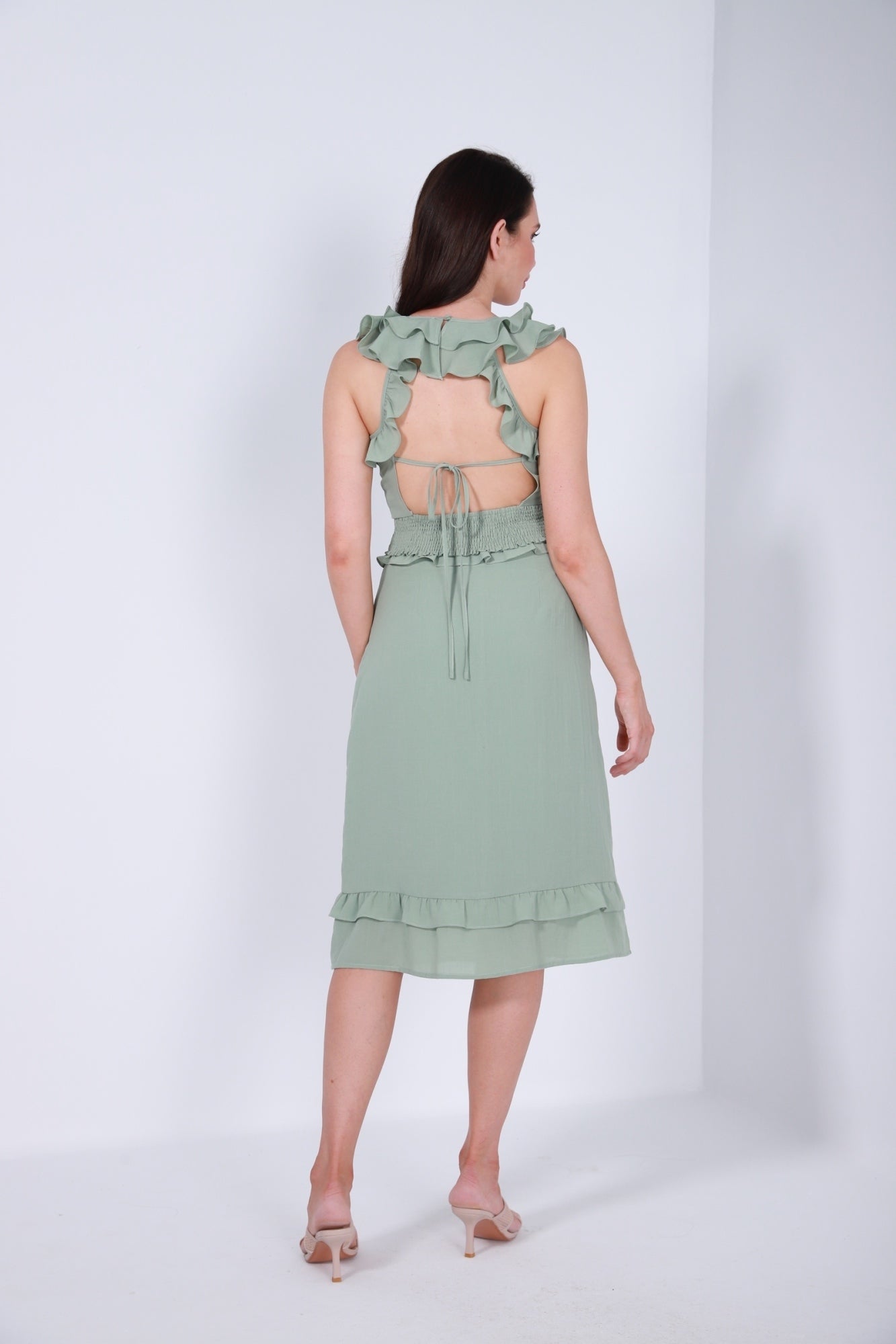 Ruffled Midi Skirt - Femi9 EG