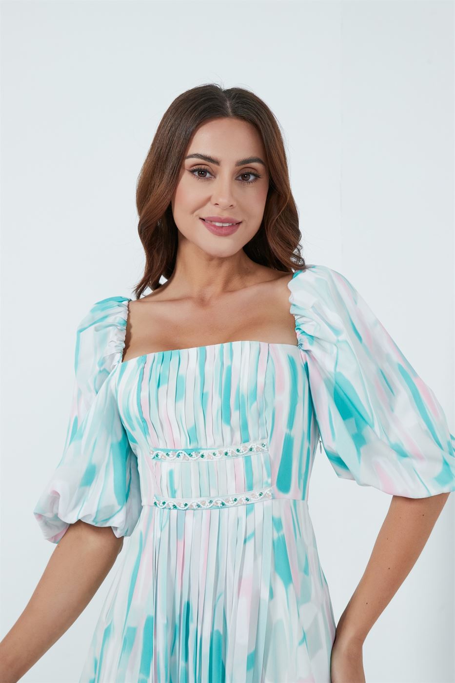 Midi Printed Dress - Femi9 EG