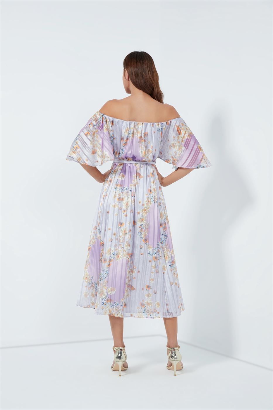 Printed Midi Dress - Femi9 EG