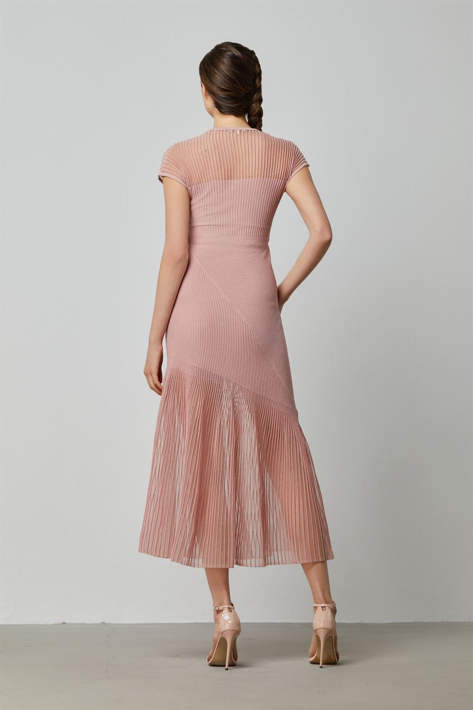 Ribbed-Knit Long Midi Dress - Femi9 EG