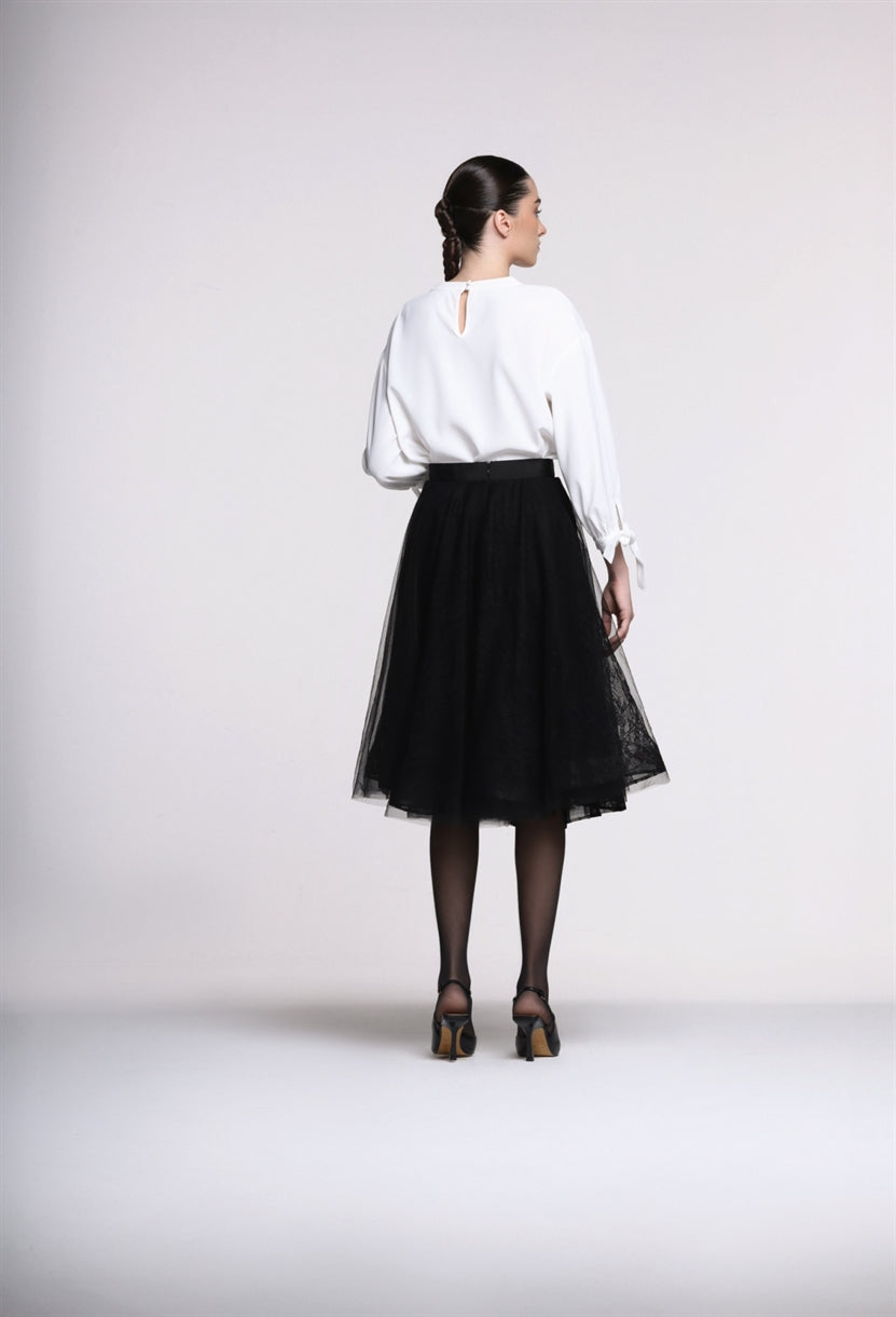 Embellished  Midi Skirt - Femi9 EG