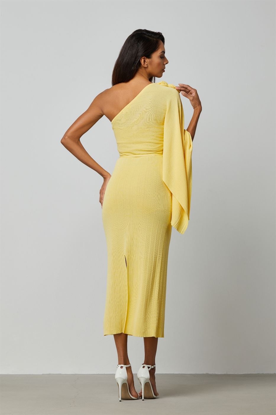 One Shoulder Long Midi Dress - Femi9 EG