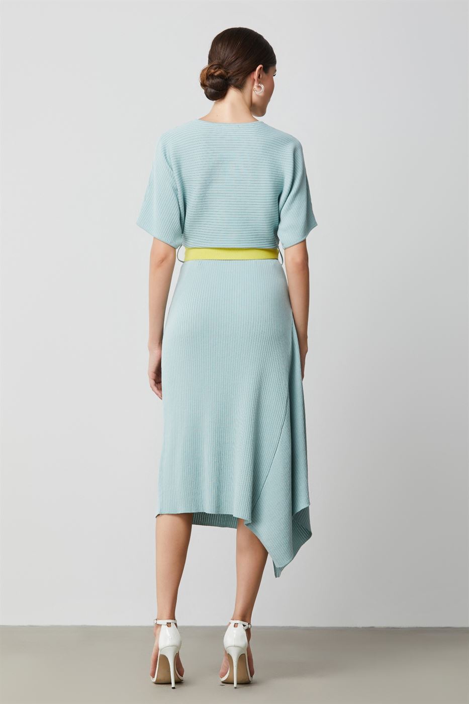 Asymmetric Hem Dress - Femi9 EG