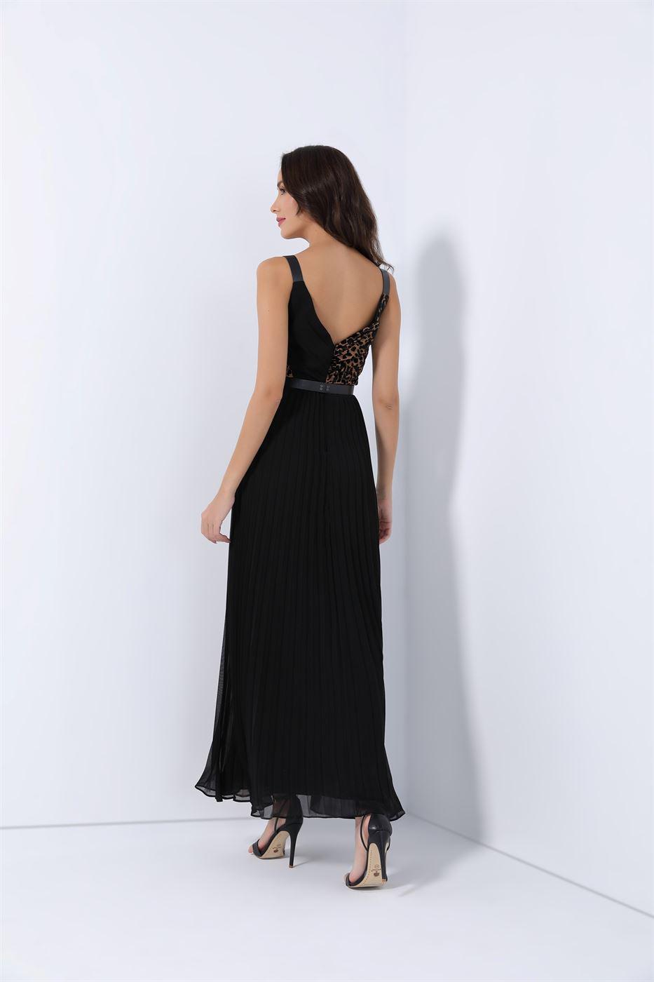 Printed Pleated Dress - Femi9 EG