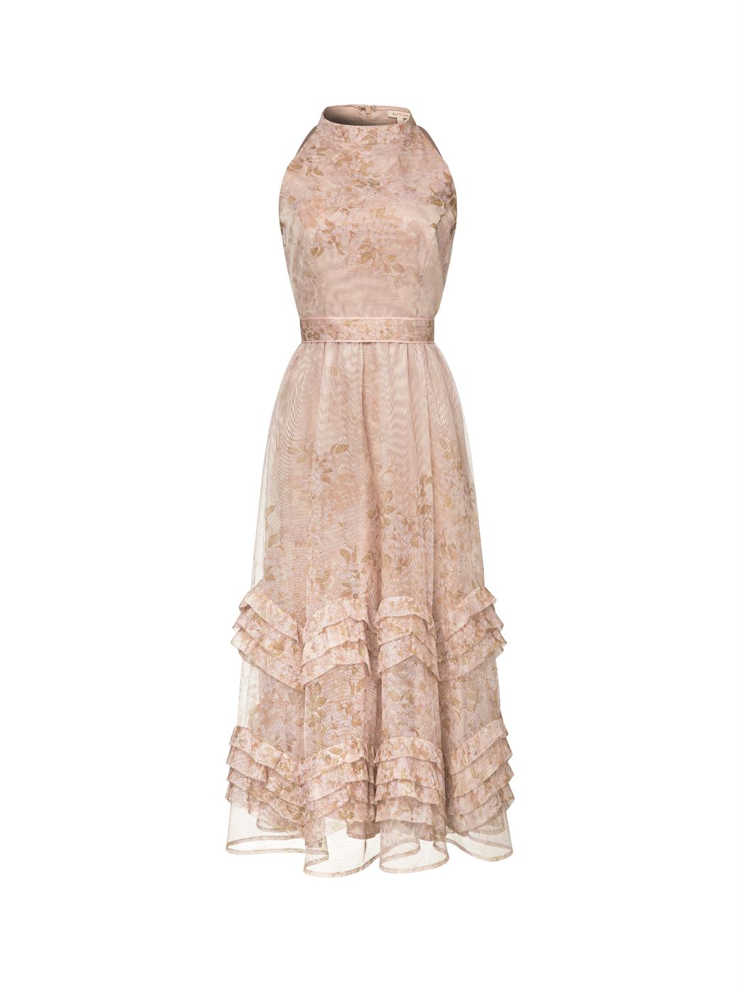 Tulle Frill Trimming Inserts Dress - Femi9 EG