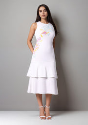 Ruffled Tiered Hem Dress - Femi9 EG