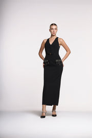 Embellished Maxi Dress - Femi9 EG
