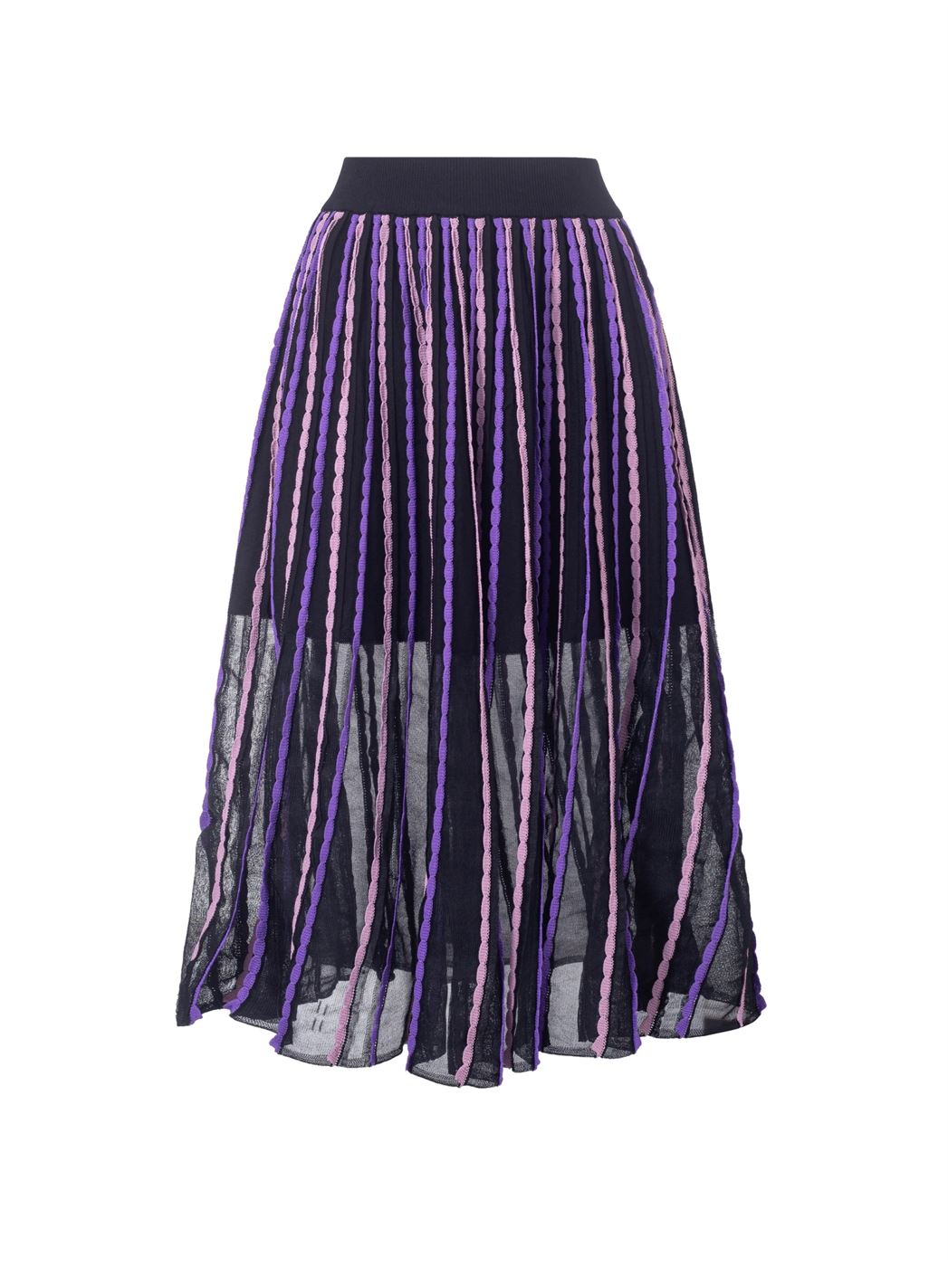 Striped Knit Skirt - Femi9 EG