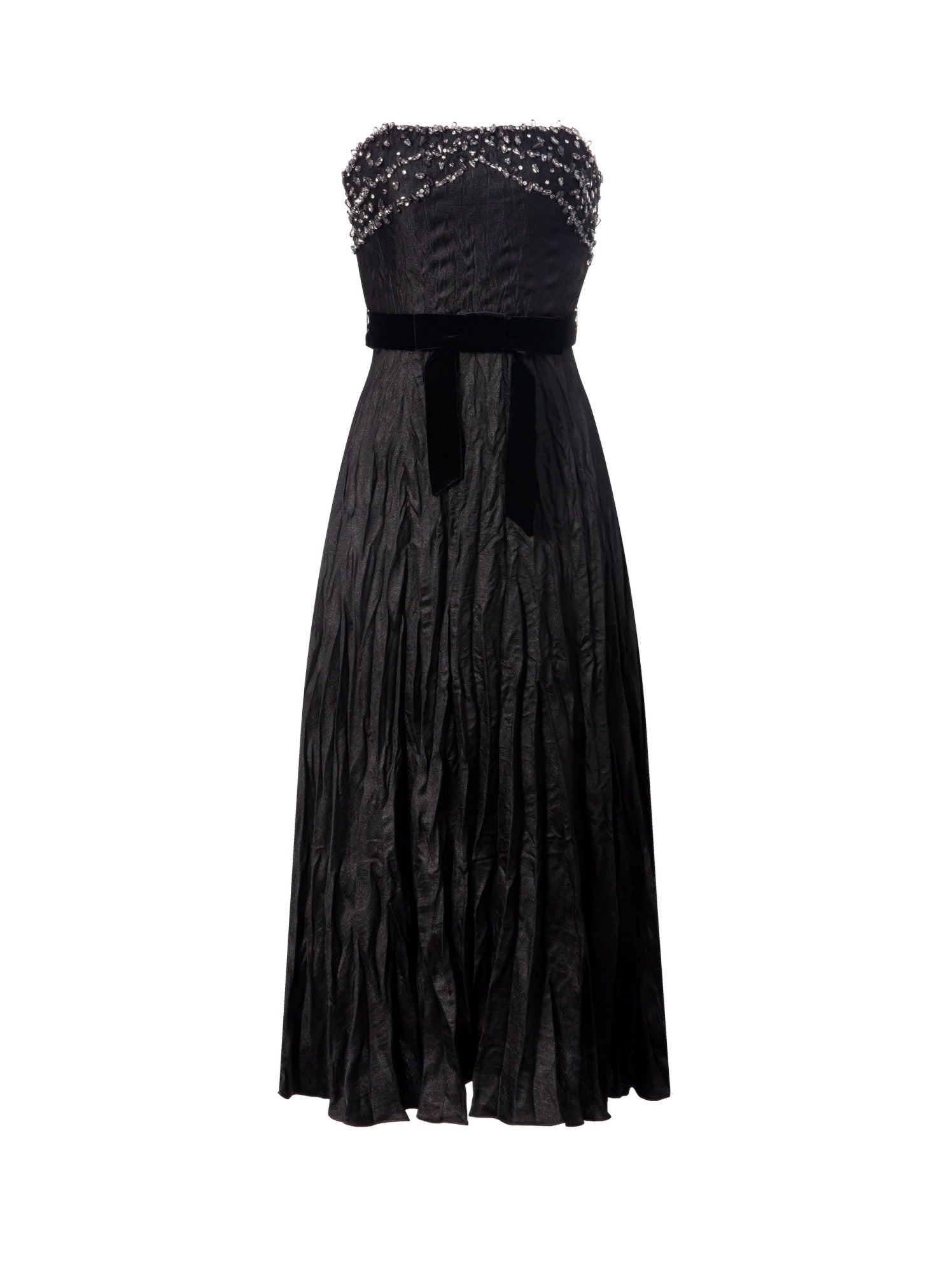 Crinkle Pleated Midi Dress - Femi9 EG