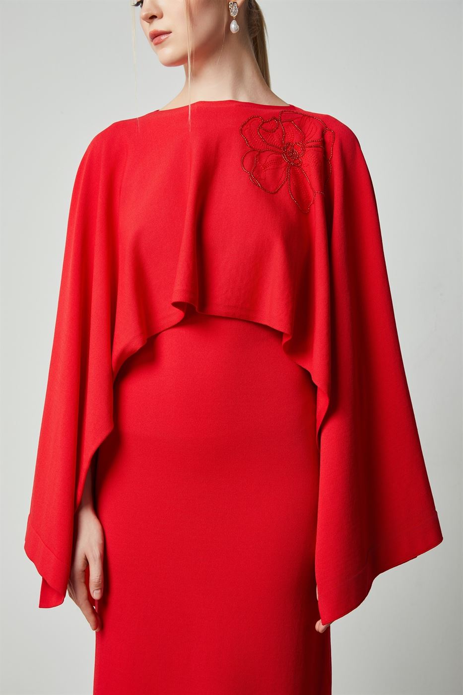 Cape Knitted Dress - Femi9 EG
