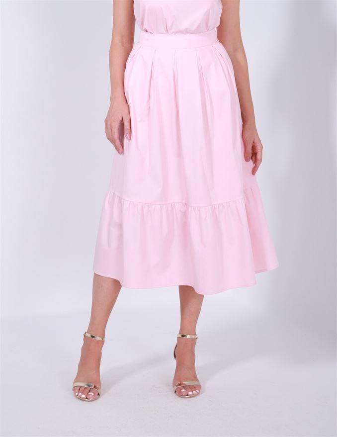 Cotton Pleated Skirt - Femi9 EG