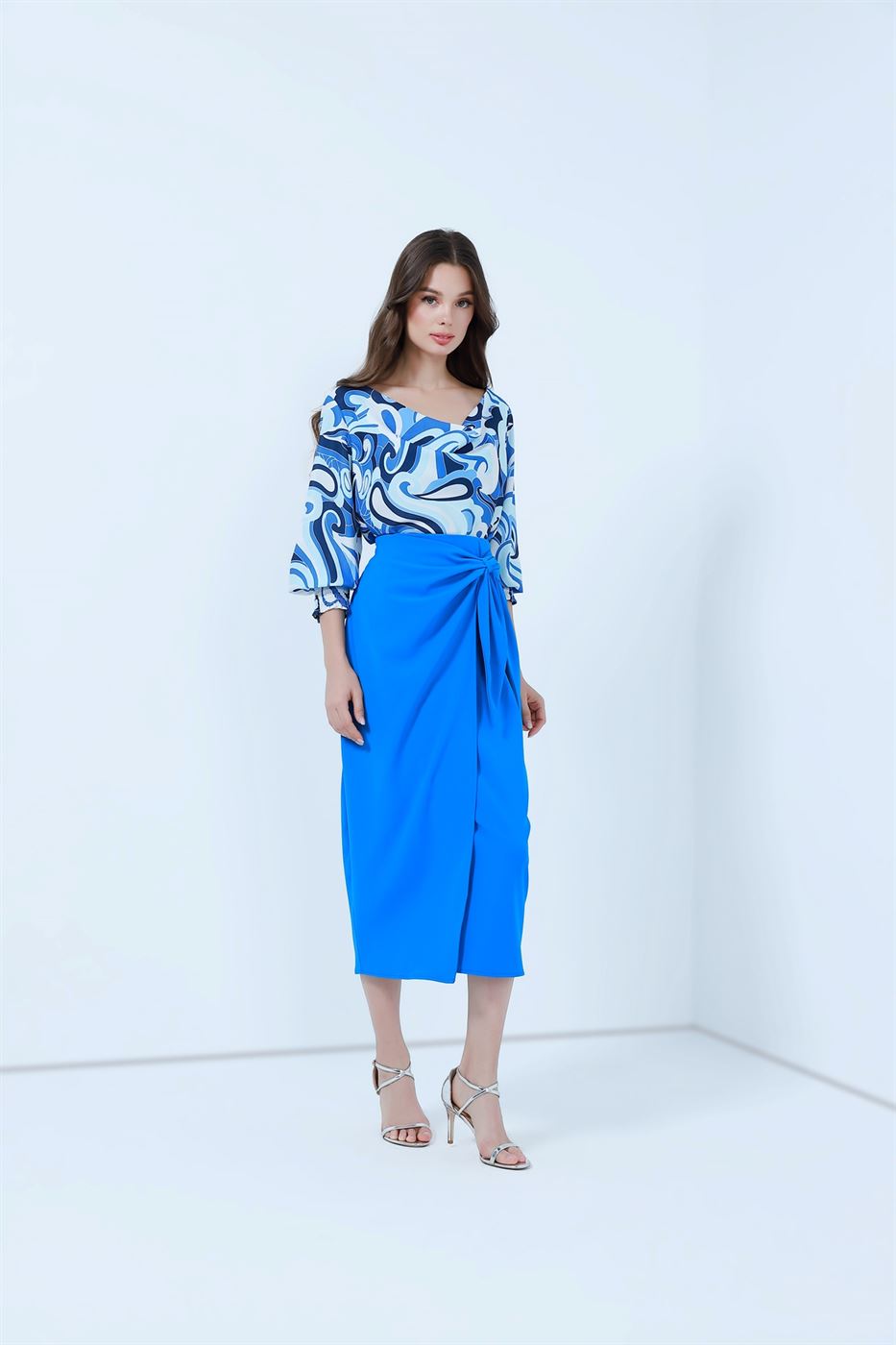 Allover Printed Blouse - Femi9 EG