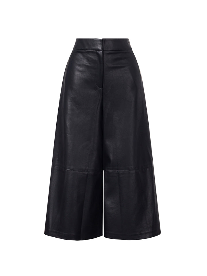Wide Legs Pu Pants - Femi9 EG