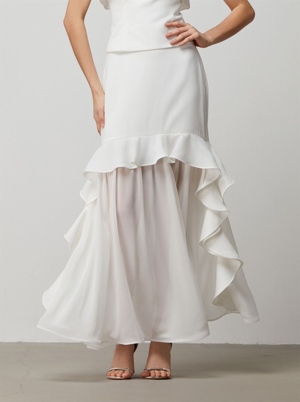 Ruffles Details Skirt - Femi9 EG