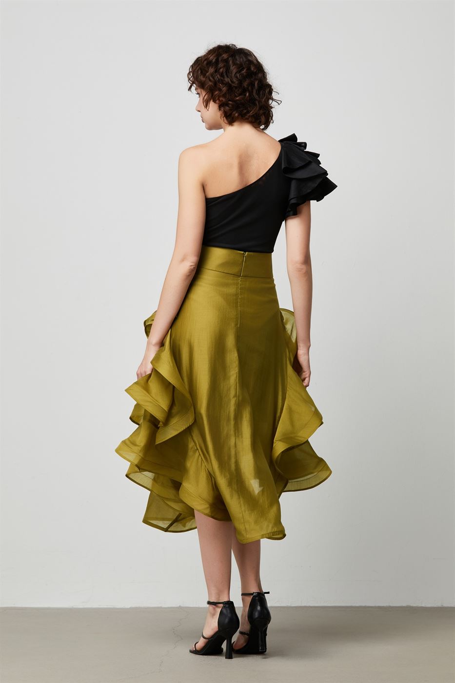 Statement Ruffled Detailed Skirt - Femi9 EG
