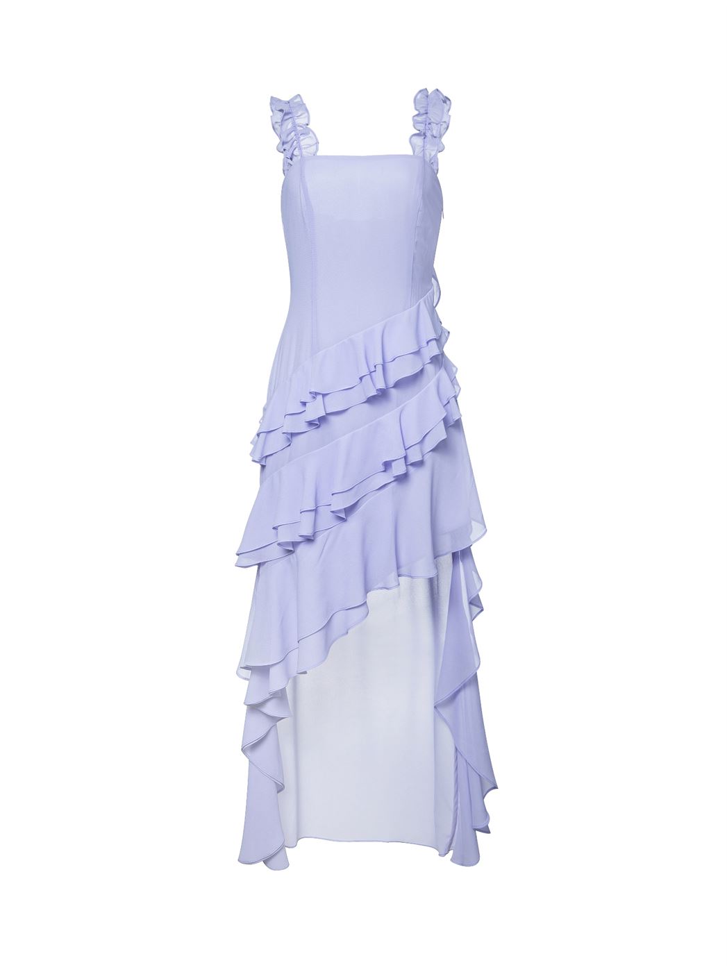 Lavender Ruffled Dress - Femi9 EG