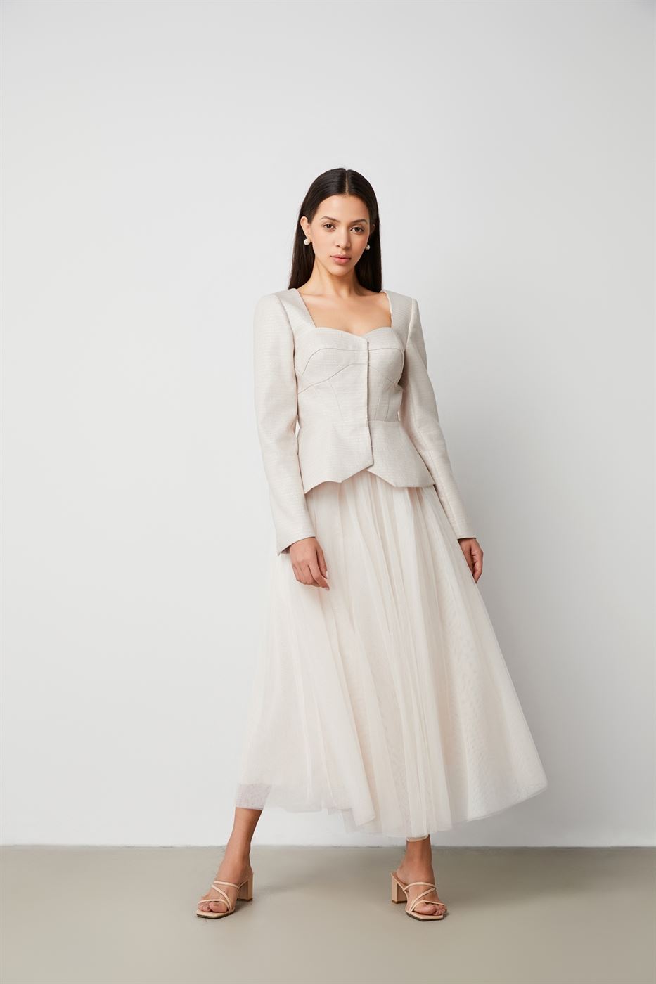 A Shape Mesh Skirt - Femi9 EG