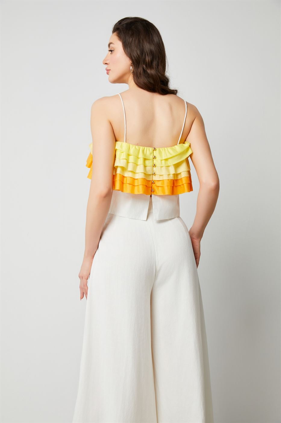 Ruffled Crop Top - Femi9 EG