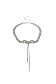 Choker With Silver Tone - Femi9 EG
