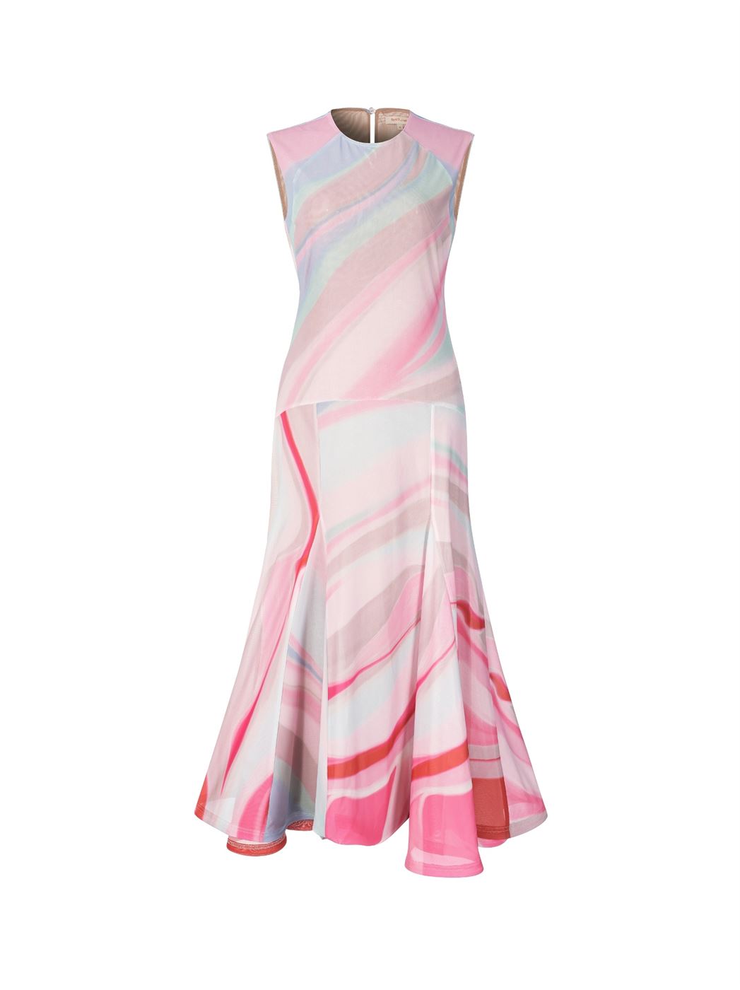 Mesh Printed Dress - Femi9 EG