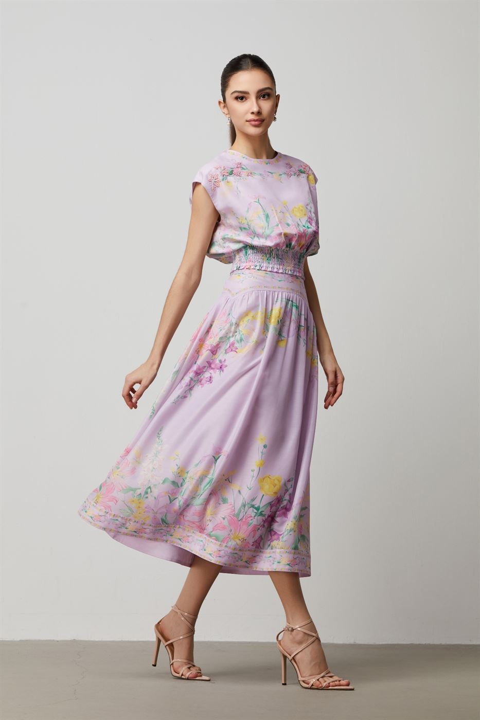 A-Line Floral Skirt - Femi9 EG