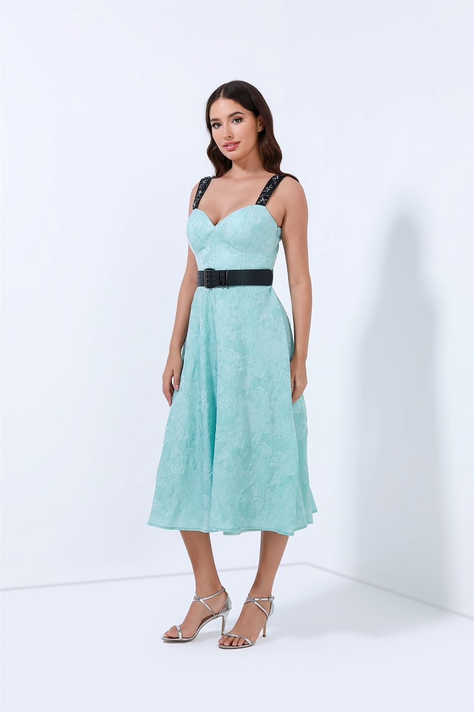 Embellished Straps Dress - Femi9 EG