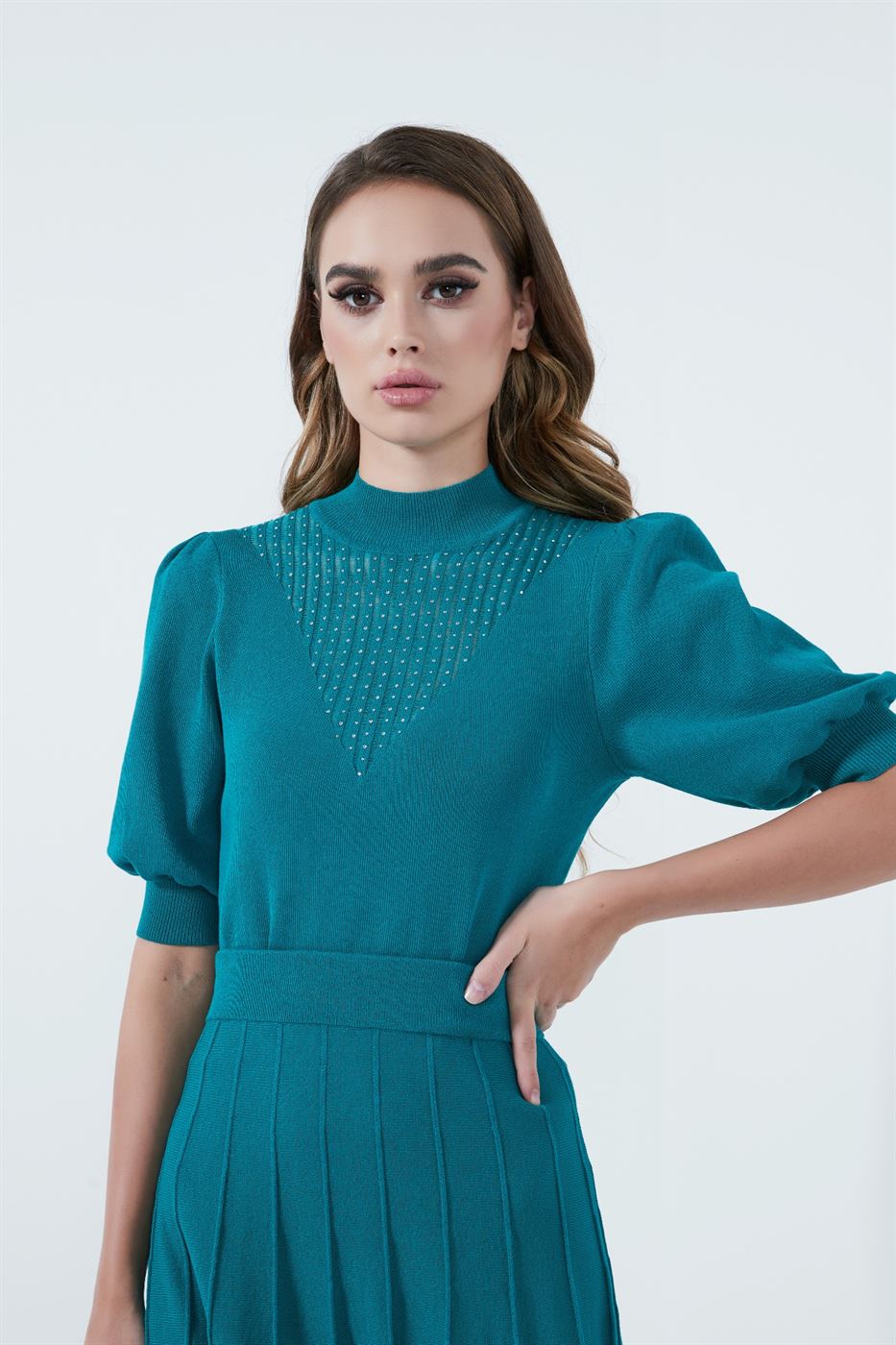 Transparant V Neck Top - Femi9 EG