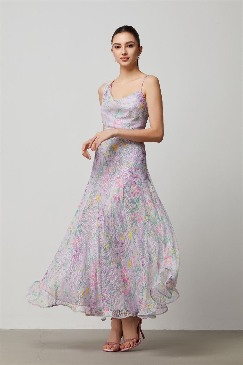 Floral Unique Cuts Dress - Femi9 EG