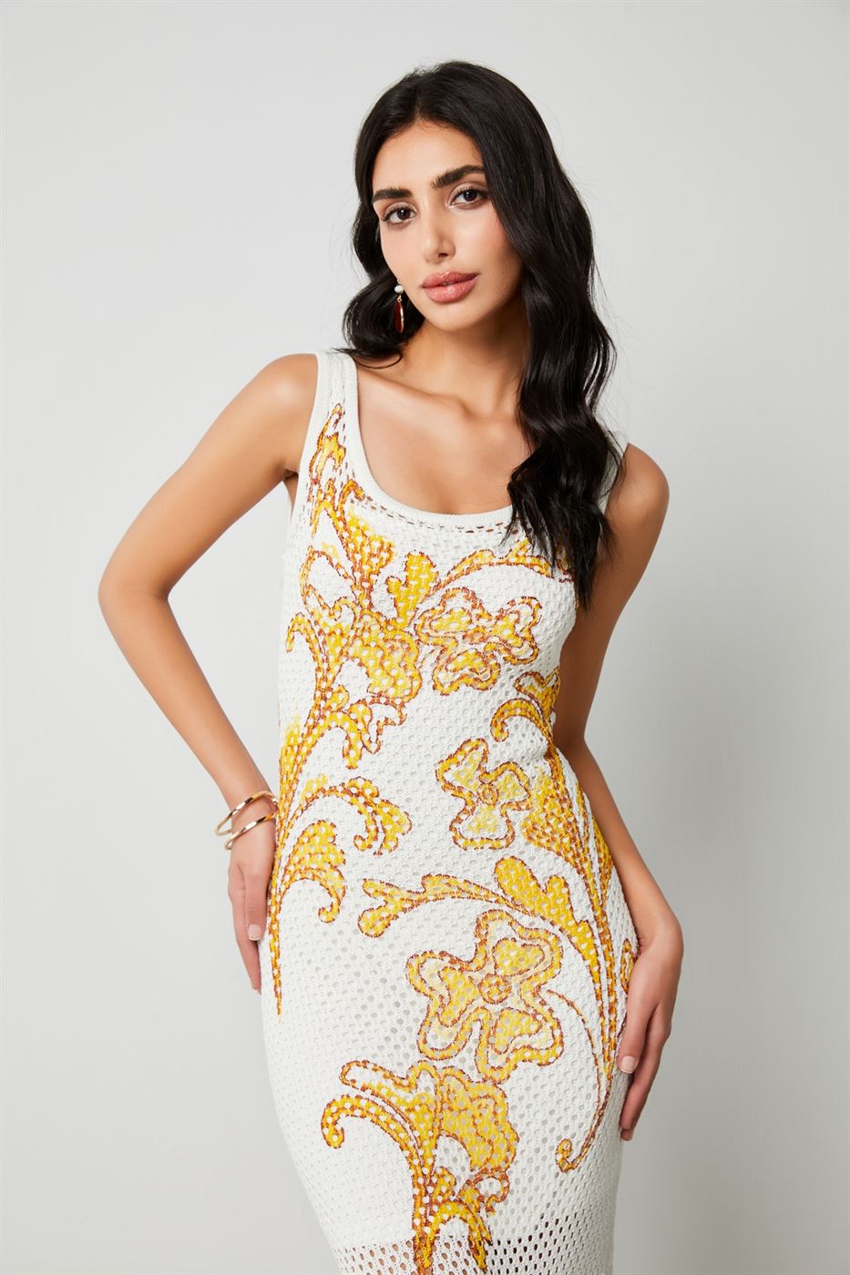 Fringe Hem Knit Dress - Femi9 EG