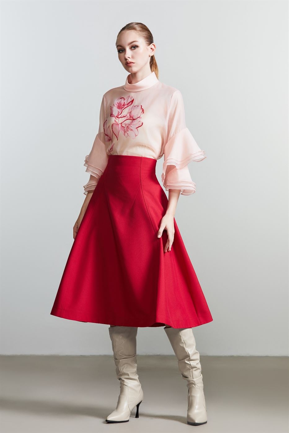 Crepe A-Line Skirt - Femi9 EG