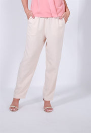 High Waist Linen Pants - Femi9 EG