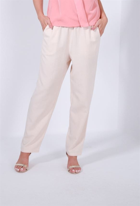 High Waist Linen Pants - Femi9 EG