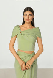 Crop Satin Top