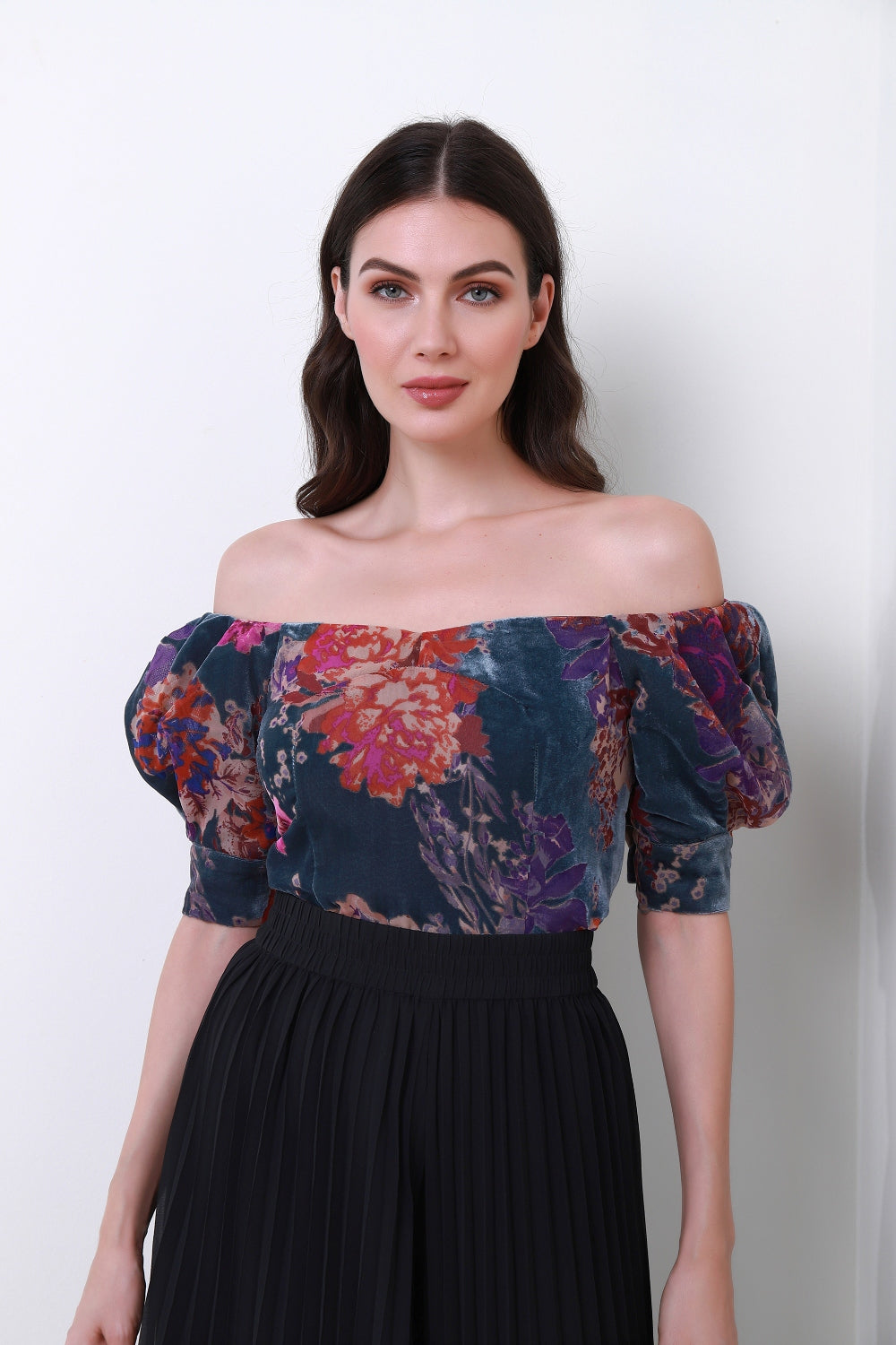Off Shoulder Floral Top - Femi9 EG