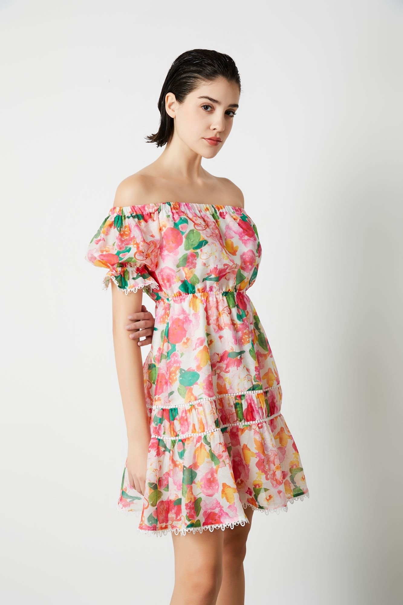 Printed Mini Dress - Femi9 EG