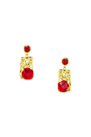 Red Gem Earrings - Femi9 EG