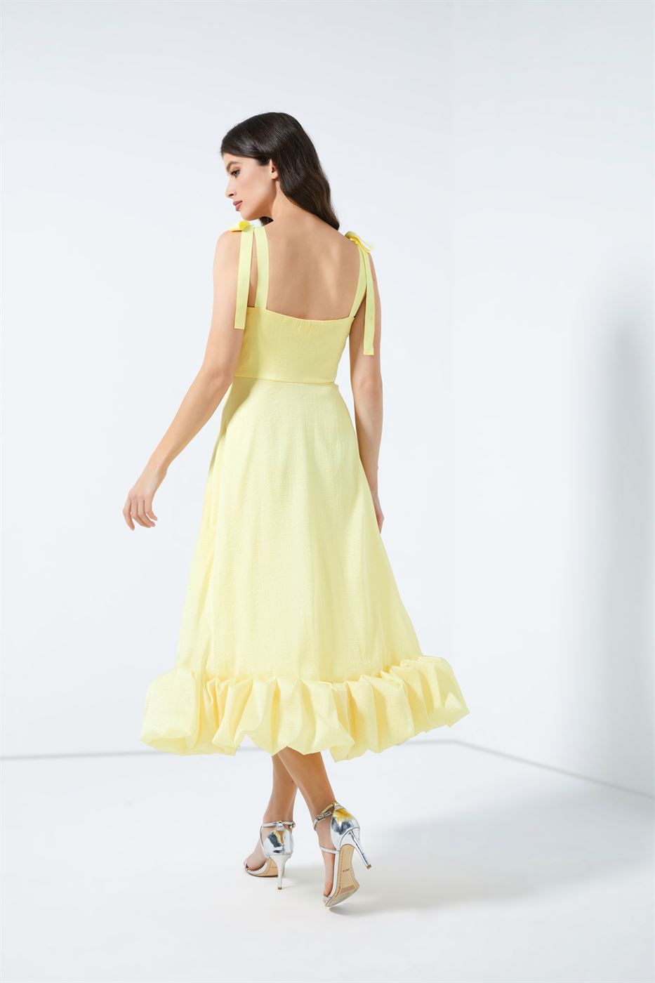 Ruffle Bottom Hem Dress - Femi9 EG