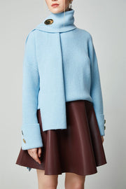Oversized Ribbed Knit Pullover - Femi9 EG