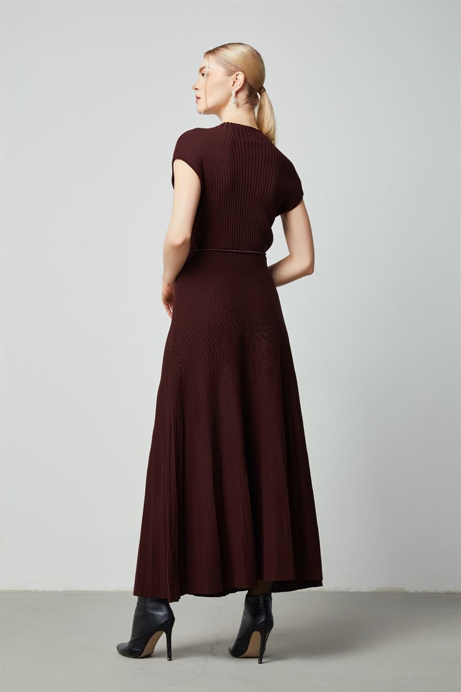Knit Belted Dress - Femi9 EG