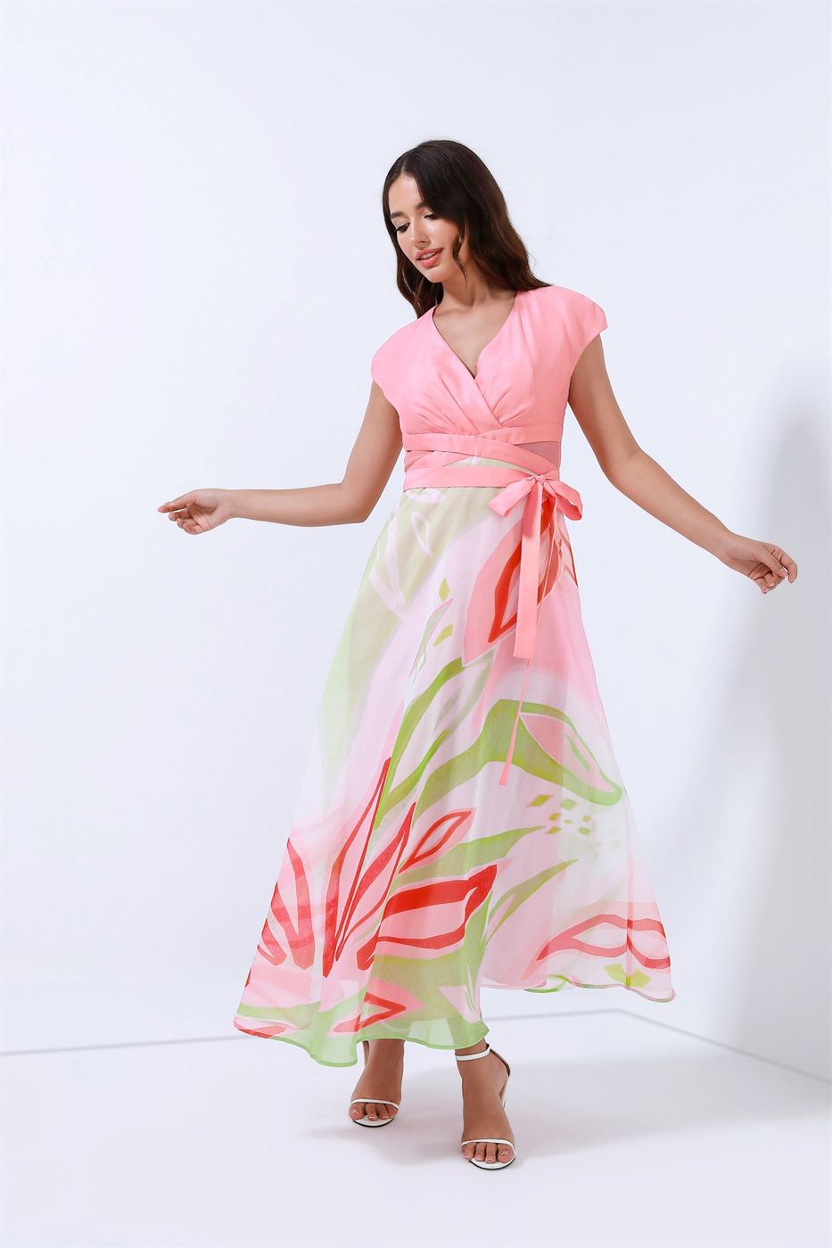 Placement Printed Dress - Femi9 EG