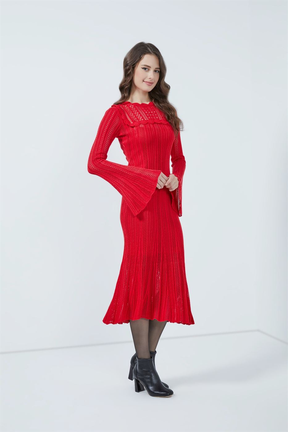 Crochet Knit Dress - Femi9 EG