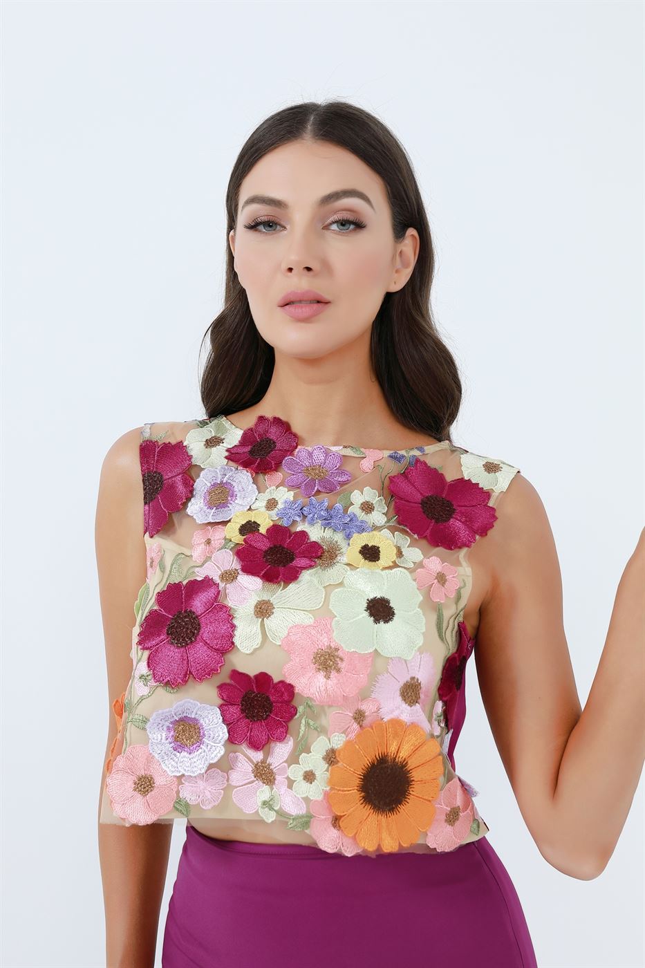 Colorful Lace Top - Femi9 EG