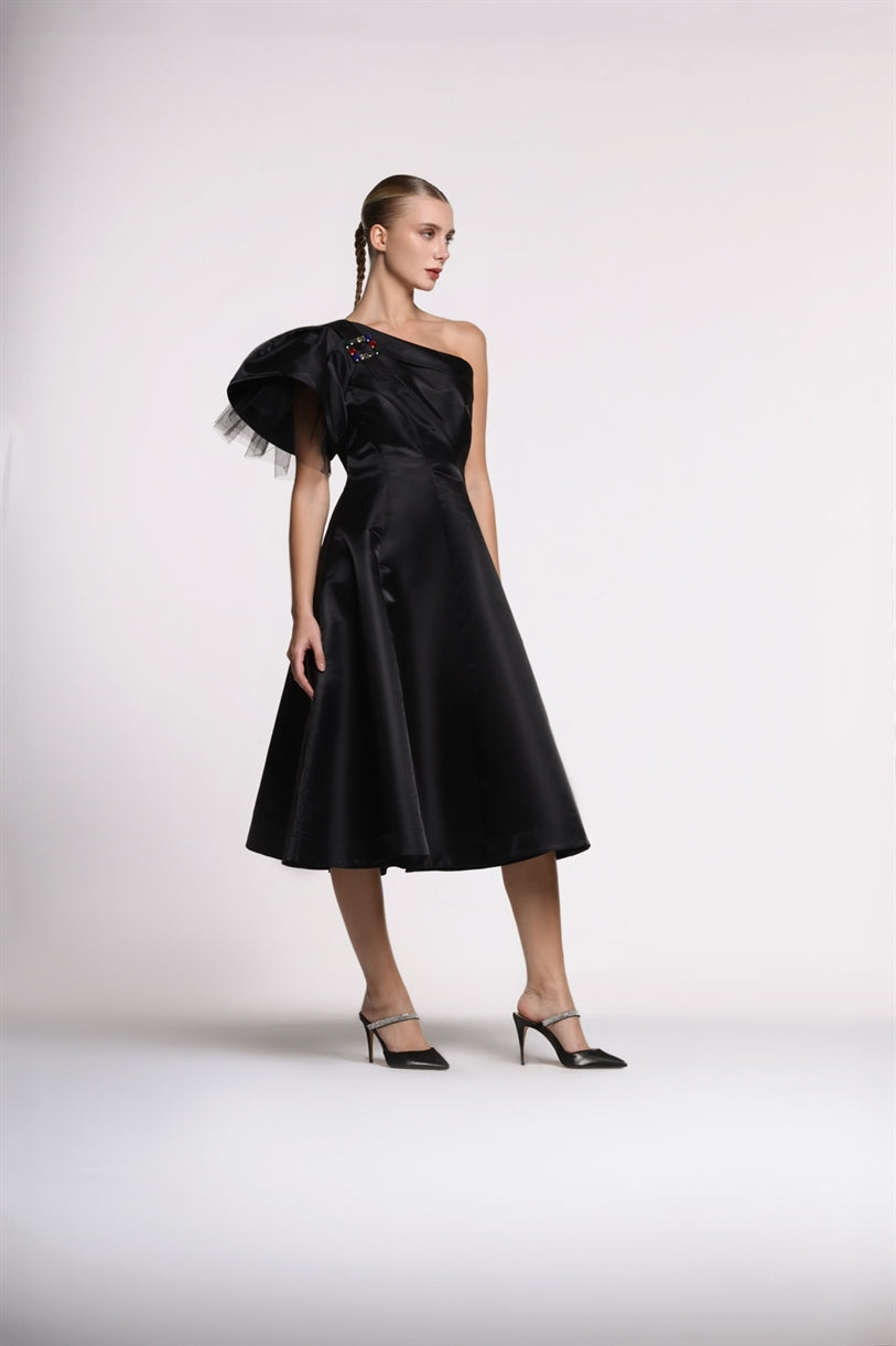 Ruffled Midi Dress - Femi9 EG