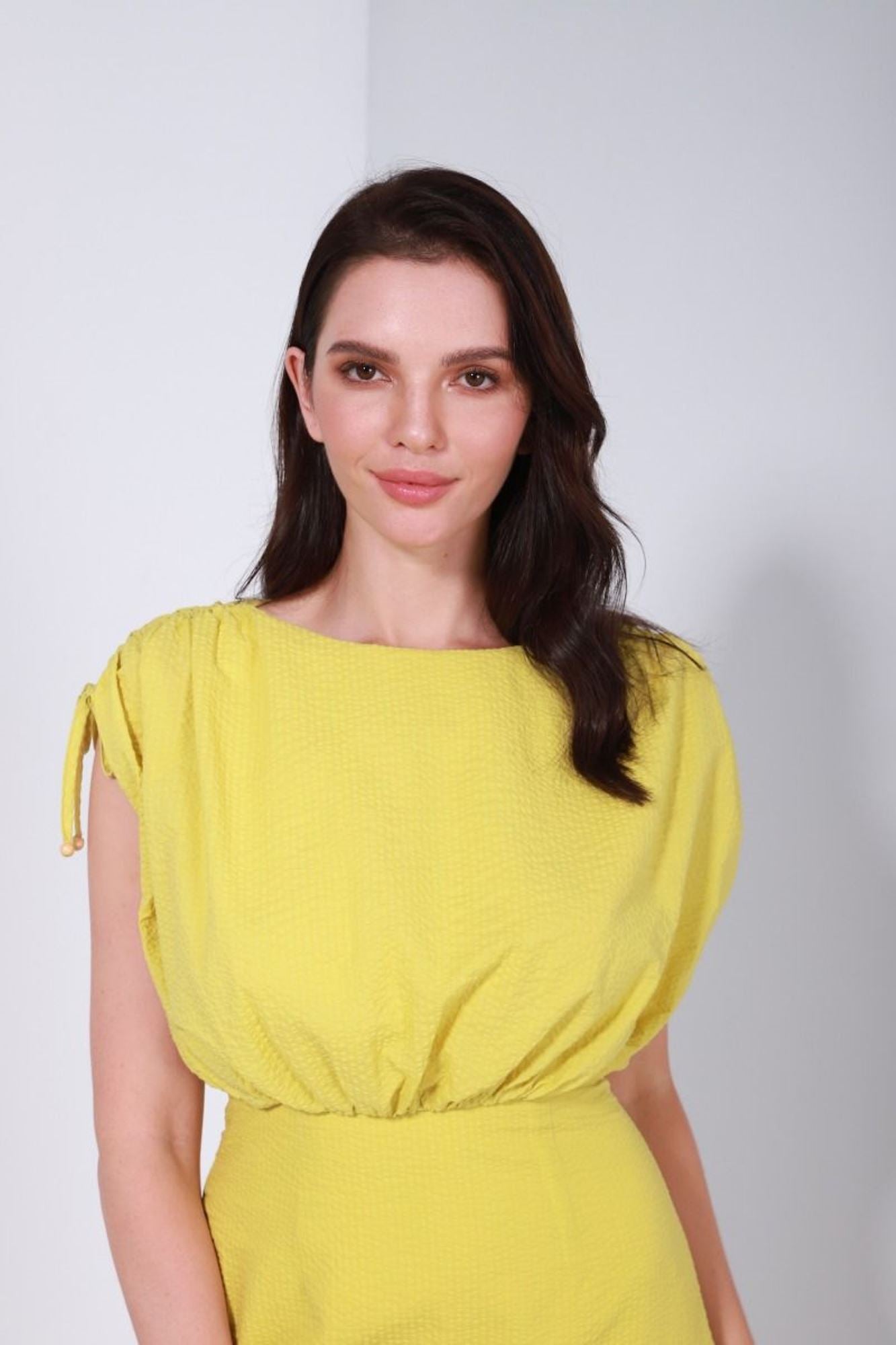 Gathered Shoulder Top - Femi9 EG