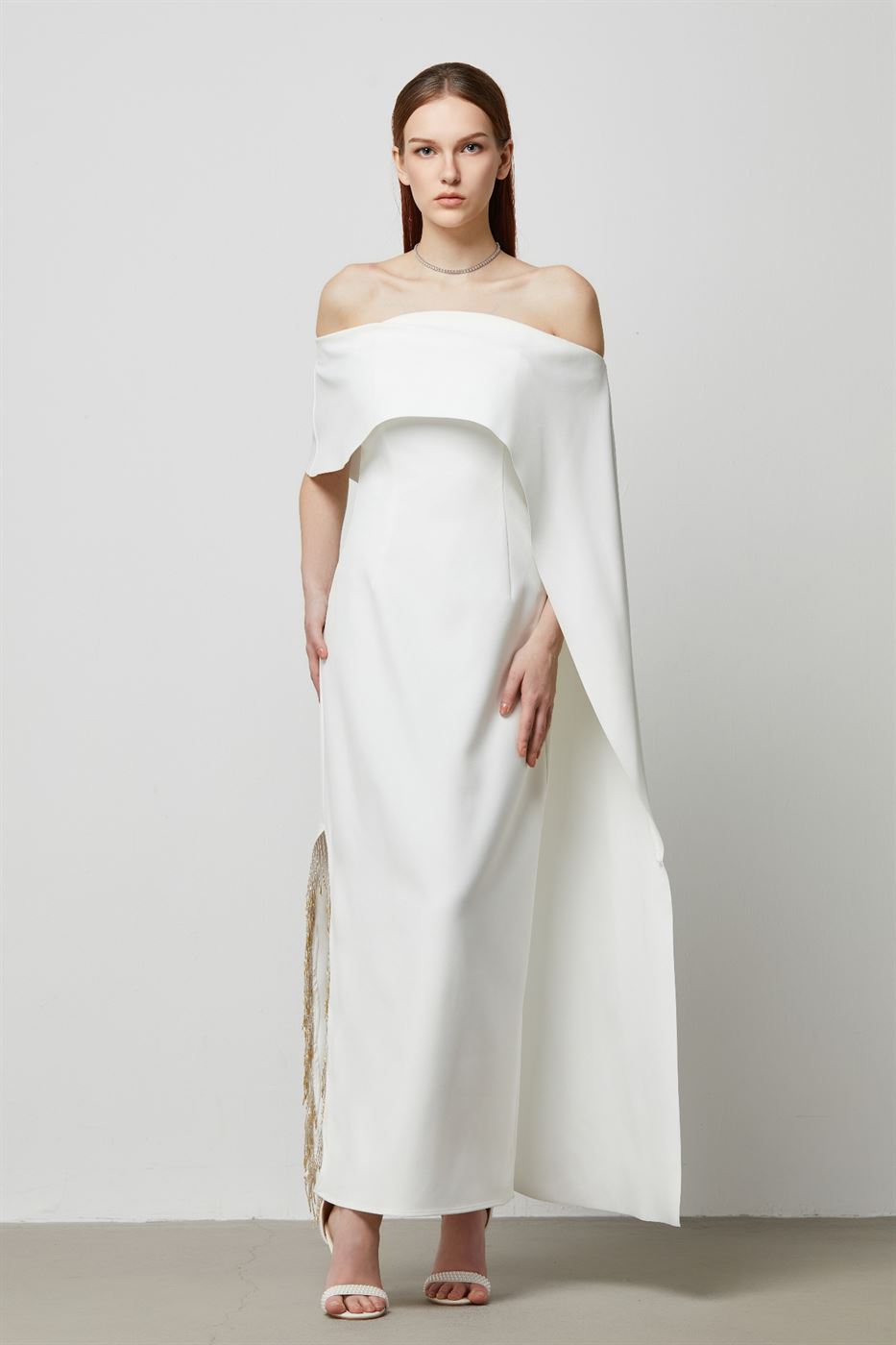 Off Shoulder Long Dress - Femi9 EG