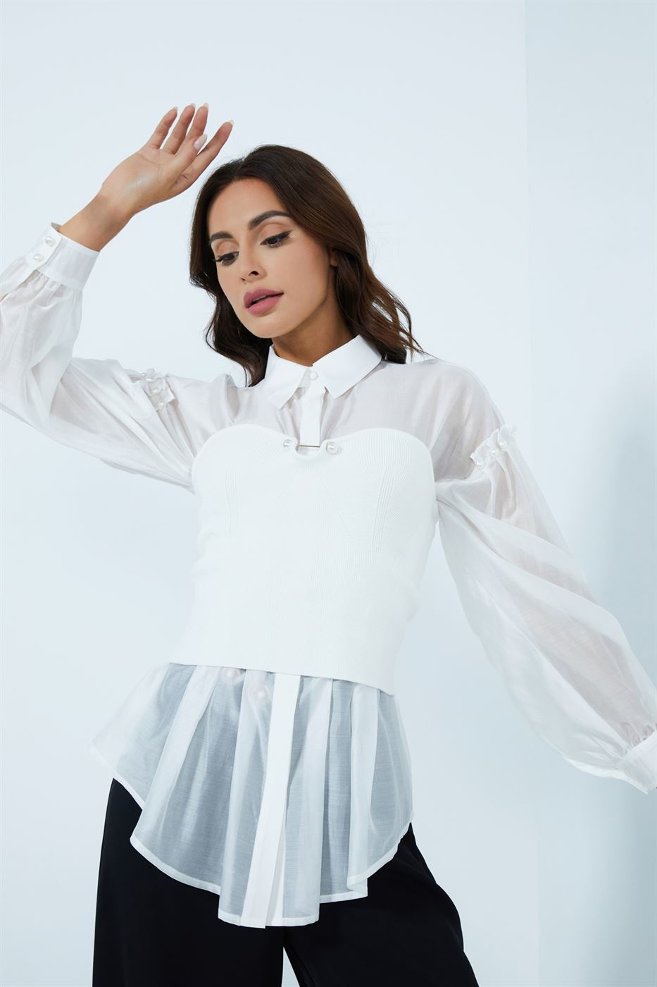 Pearl Brooch Top - Femi9 EG